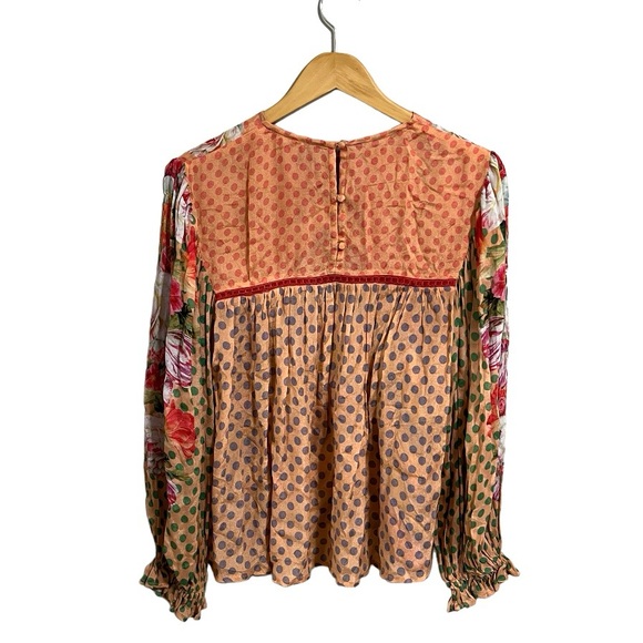 Anthropologie Bl^nk London Miranda Peasant Blouse - Picture 3 of 12